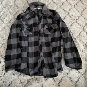 Grey and Black Flannel